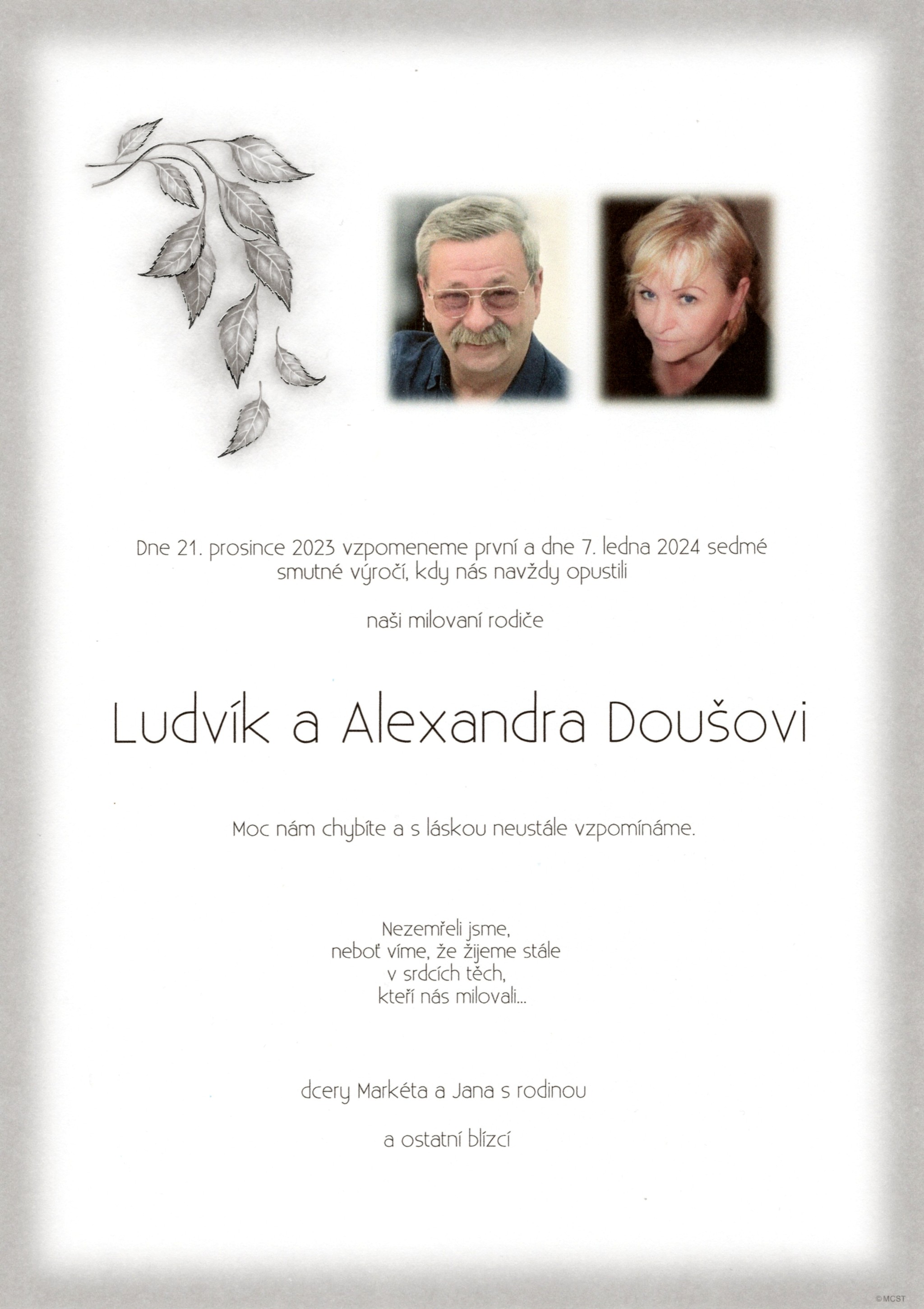 Ludvík a Alexandra Doušovi