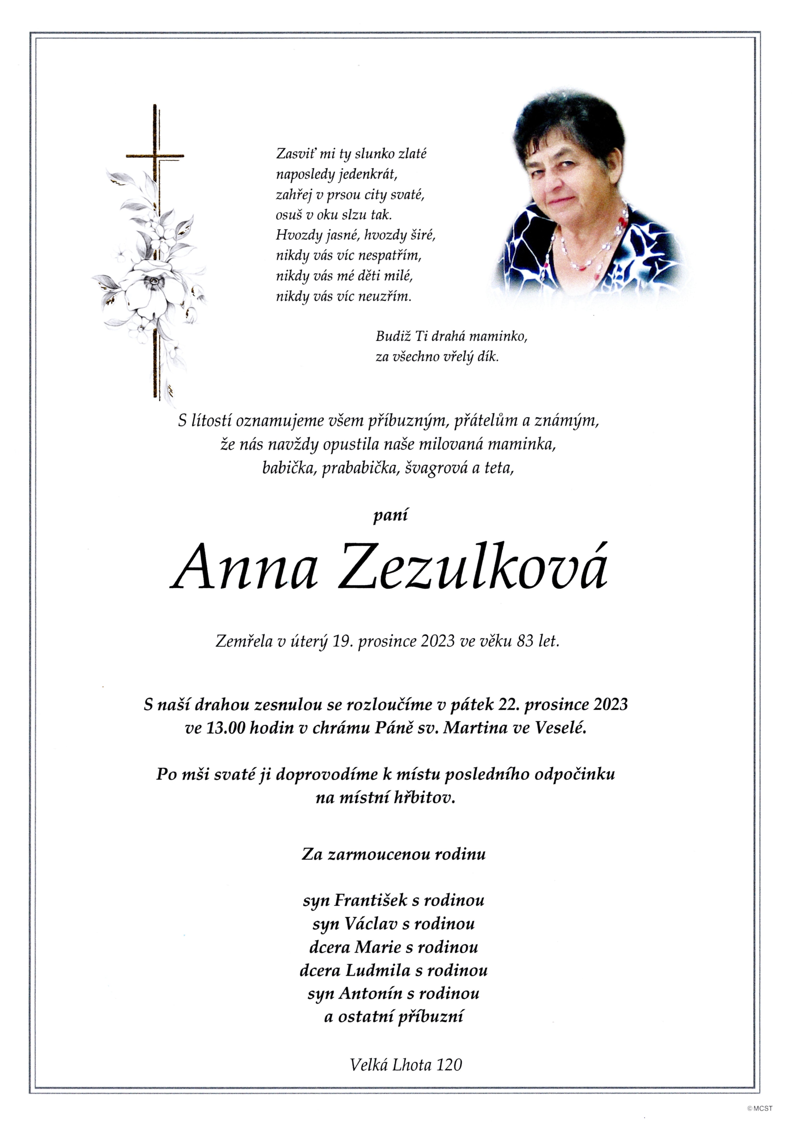 Anna Zezulková