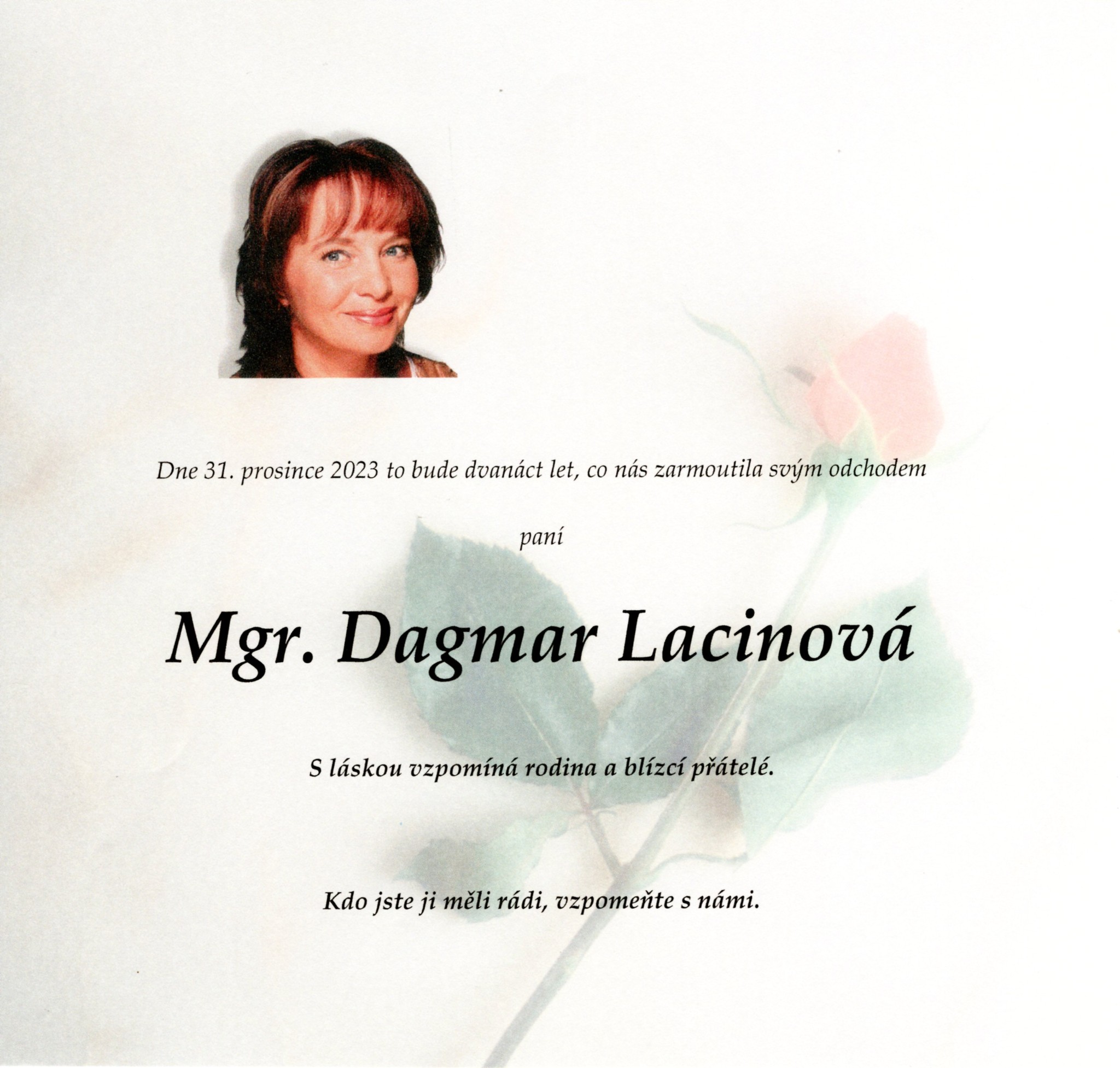 Mgr. Dagmar Lacinová