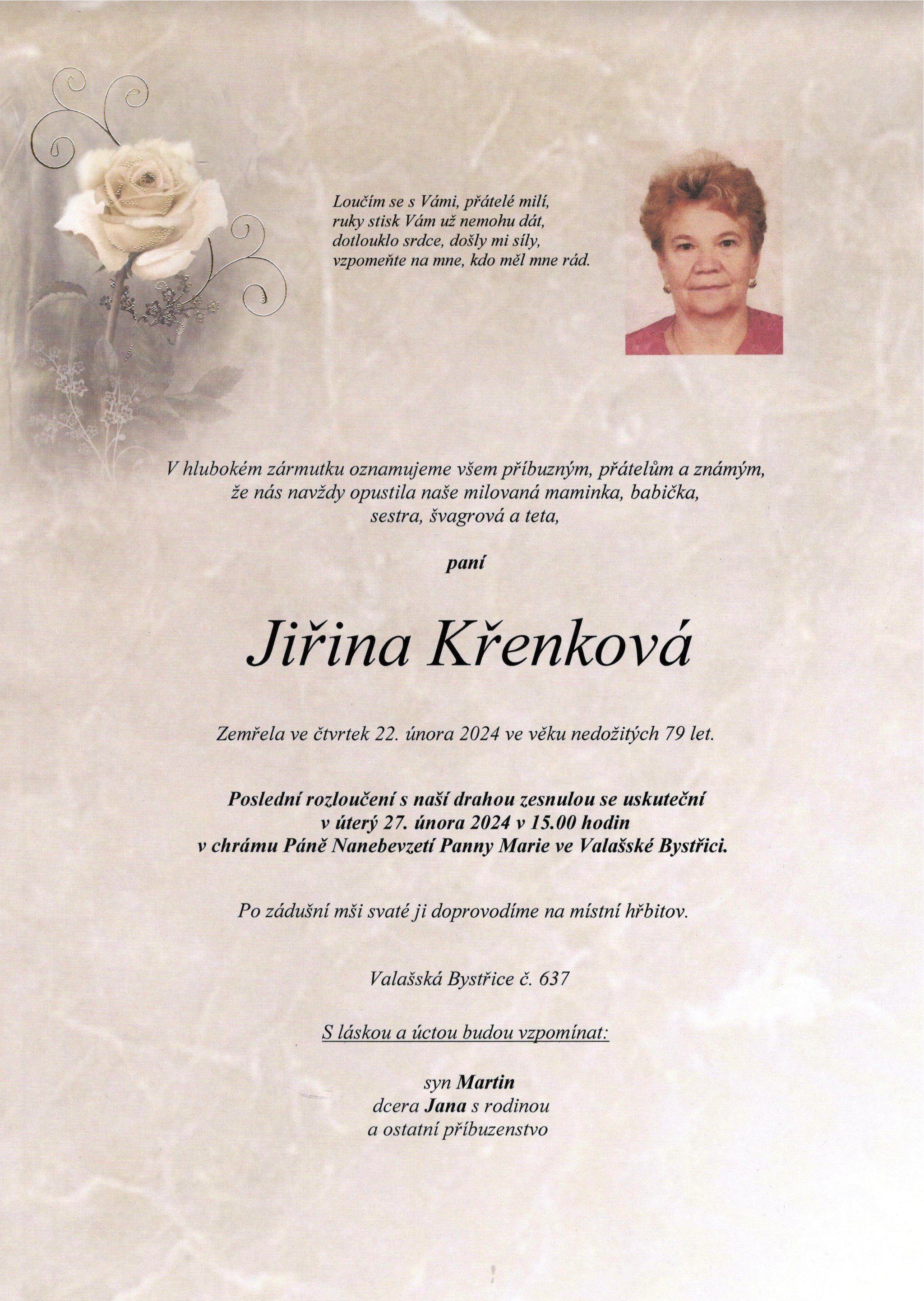 Jiřina Křenková