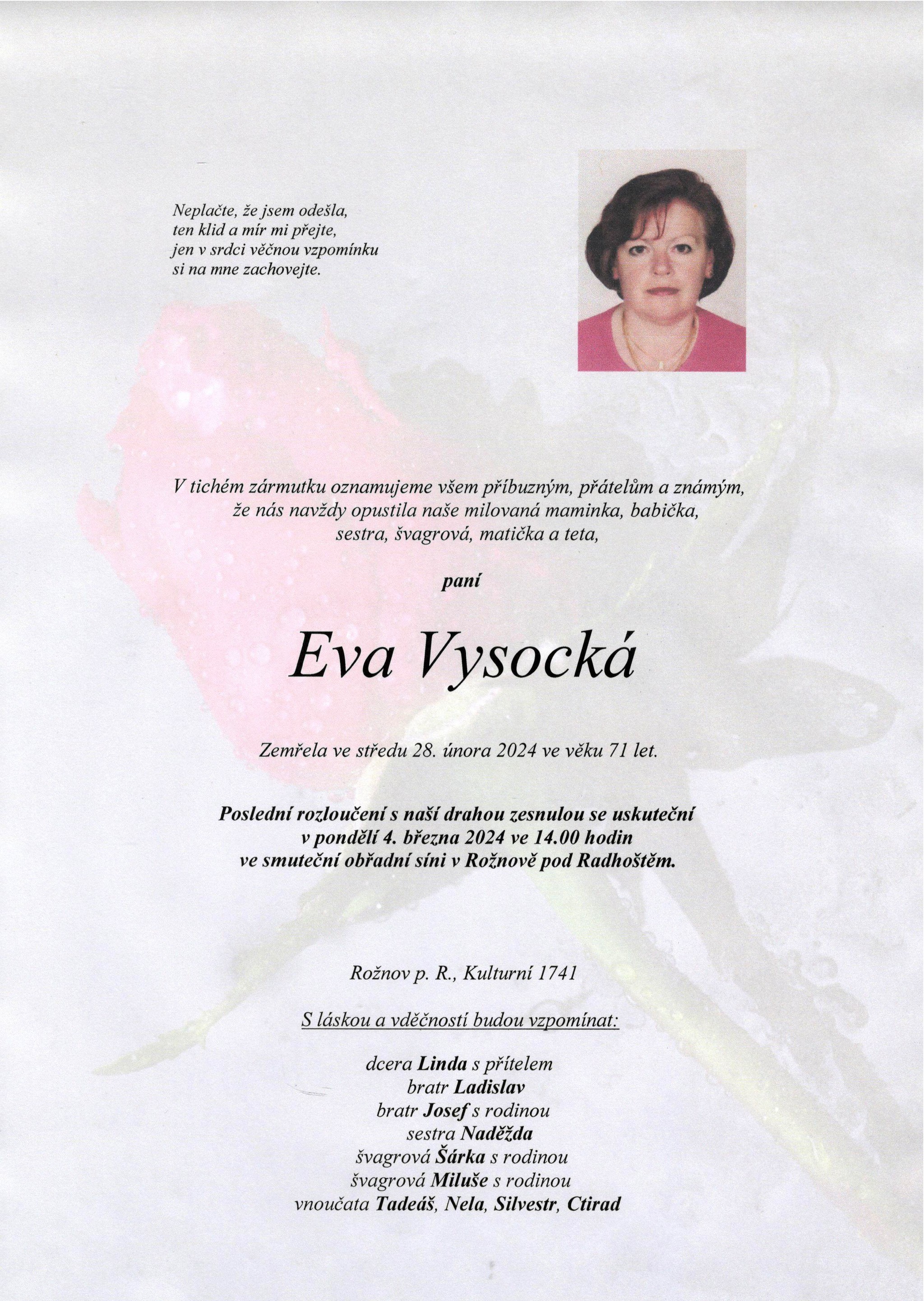 Eva Vysocká