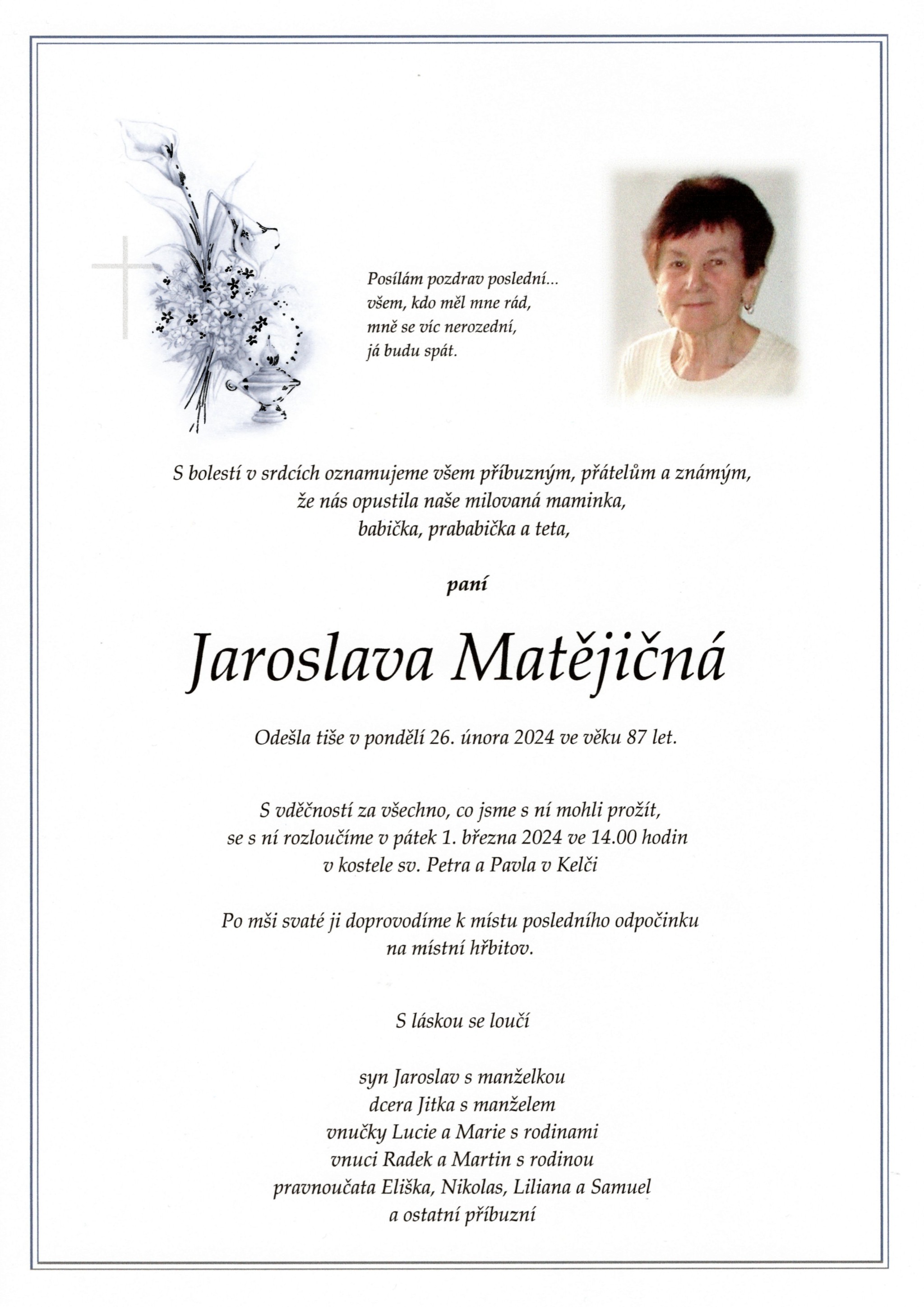 Jaroslava Matějičná