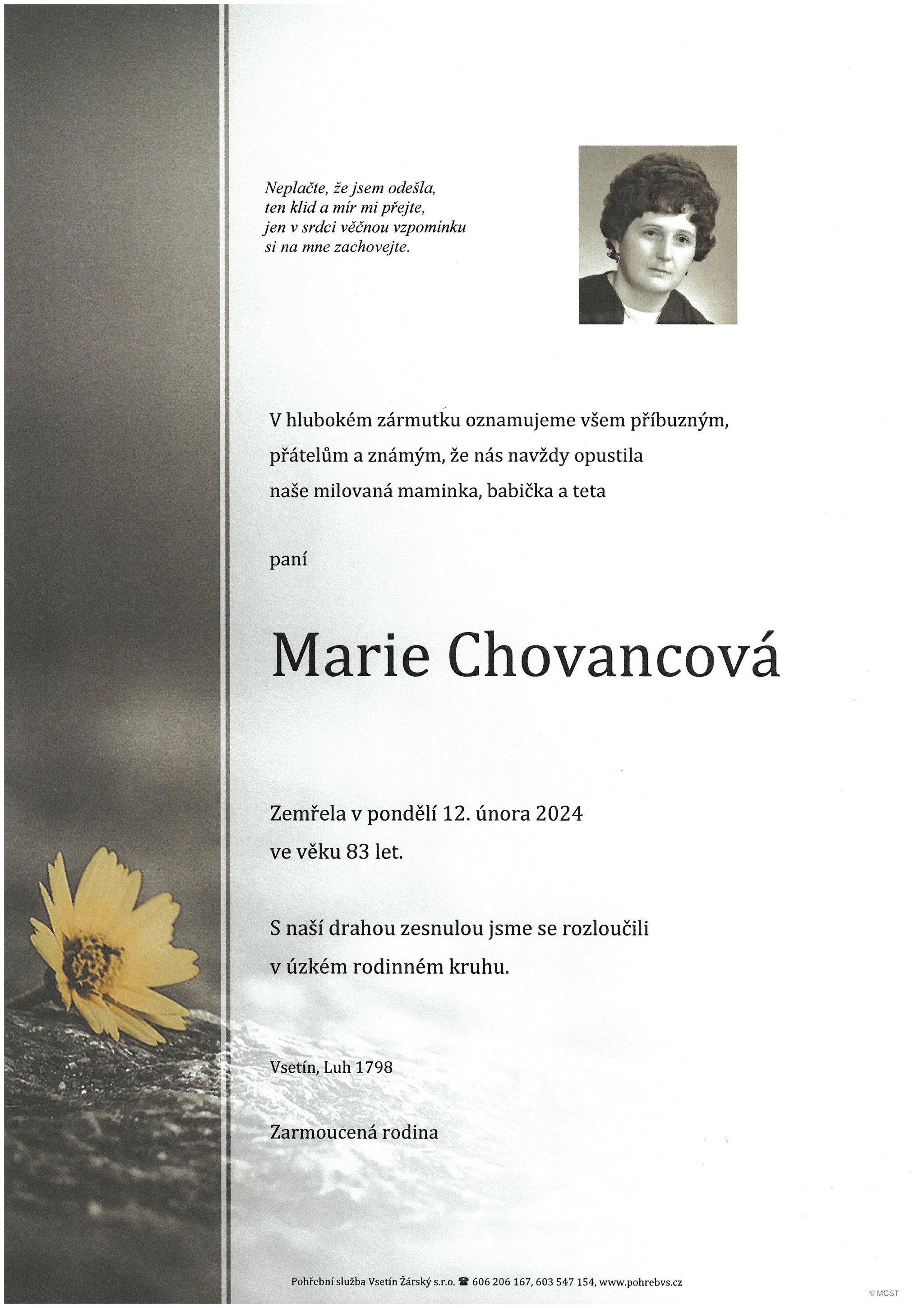 Marie Chovancová