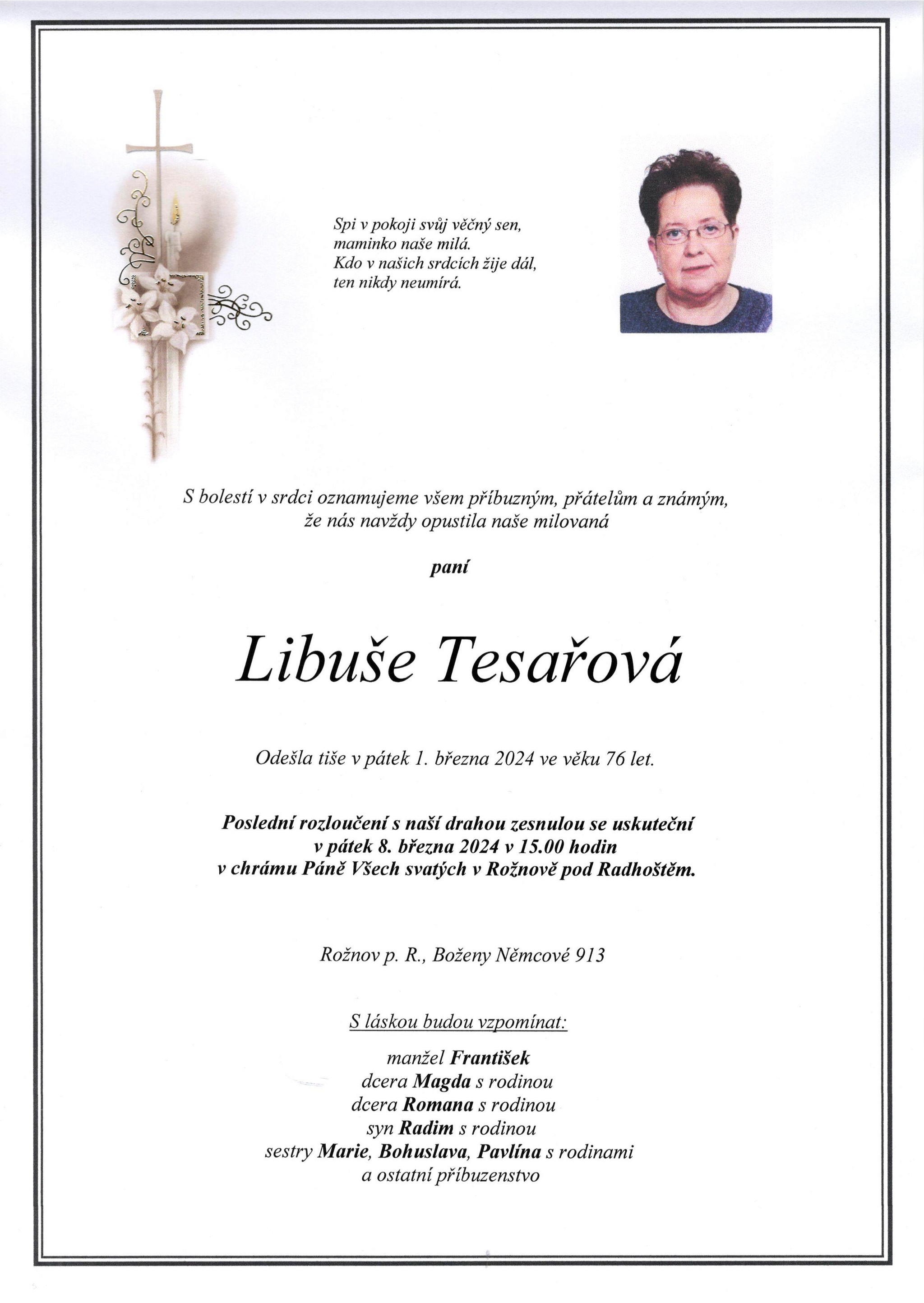 Libuše Tesařová
