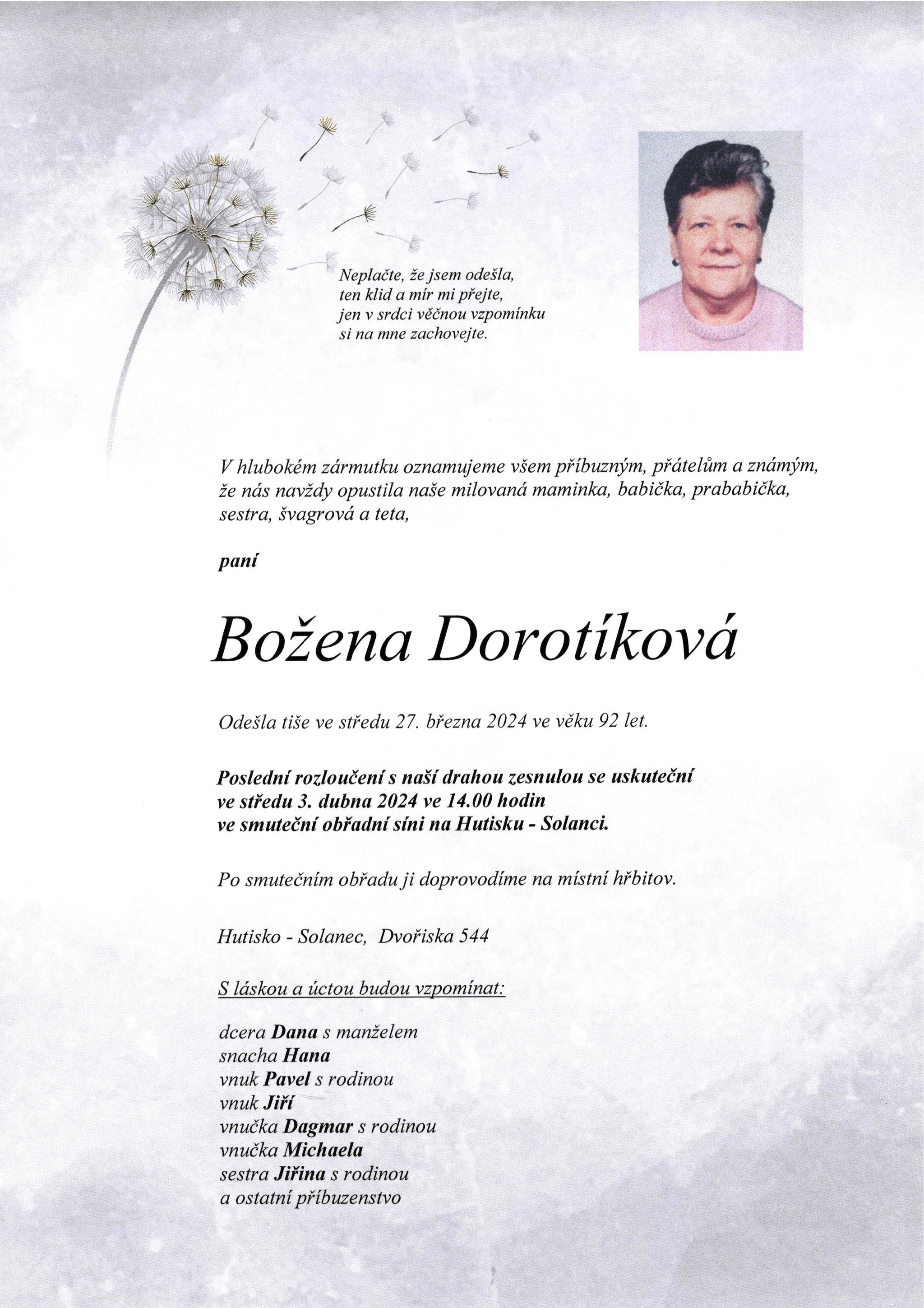 Božena Dorotíková