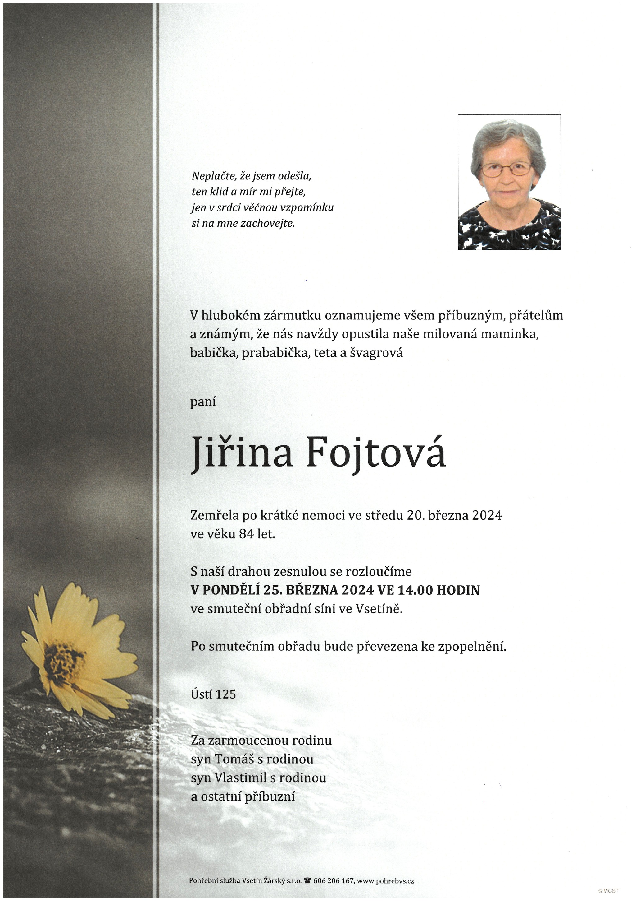 Jiřina Fojtová