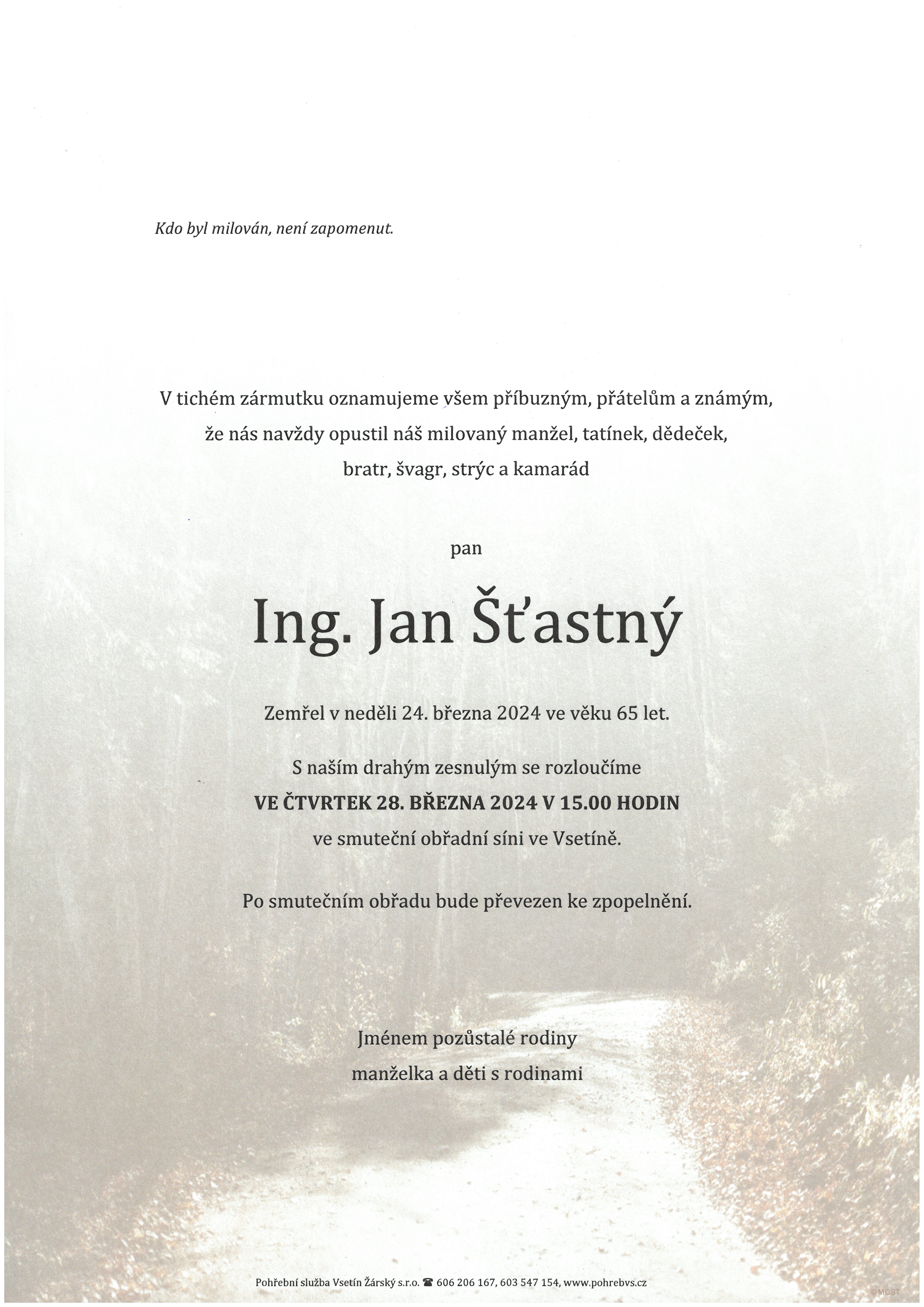 Ing. Jan Šťastný