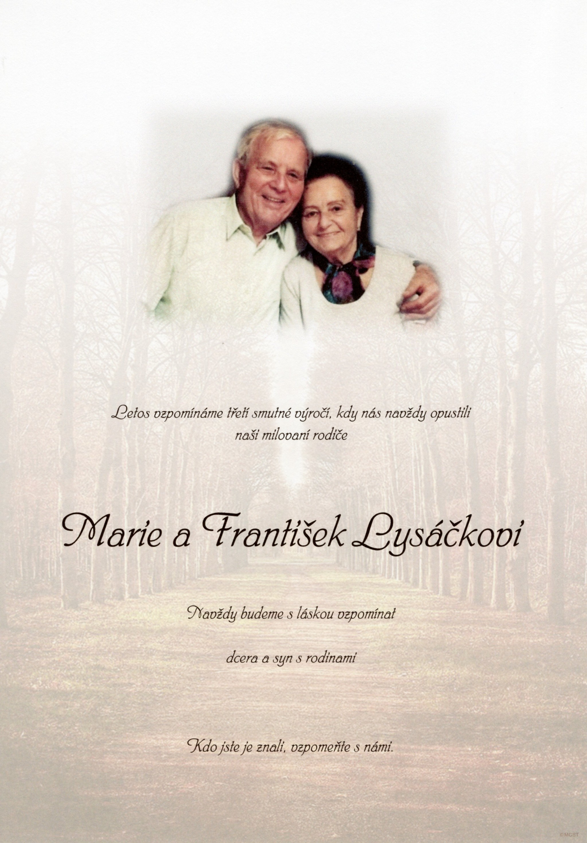 Marie a František Lysáčkovi