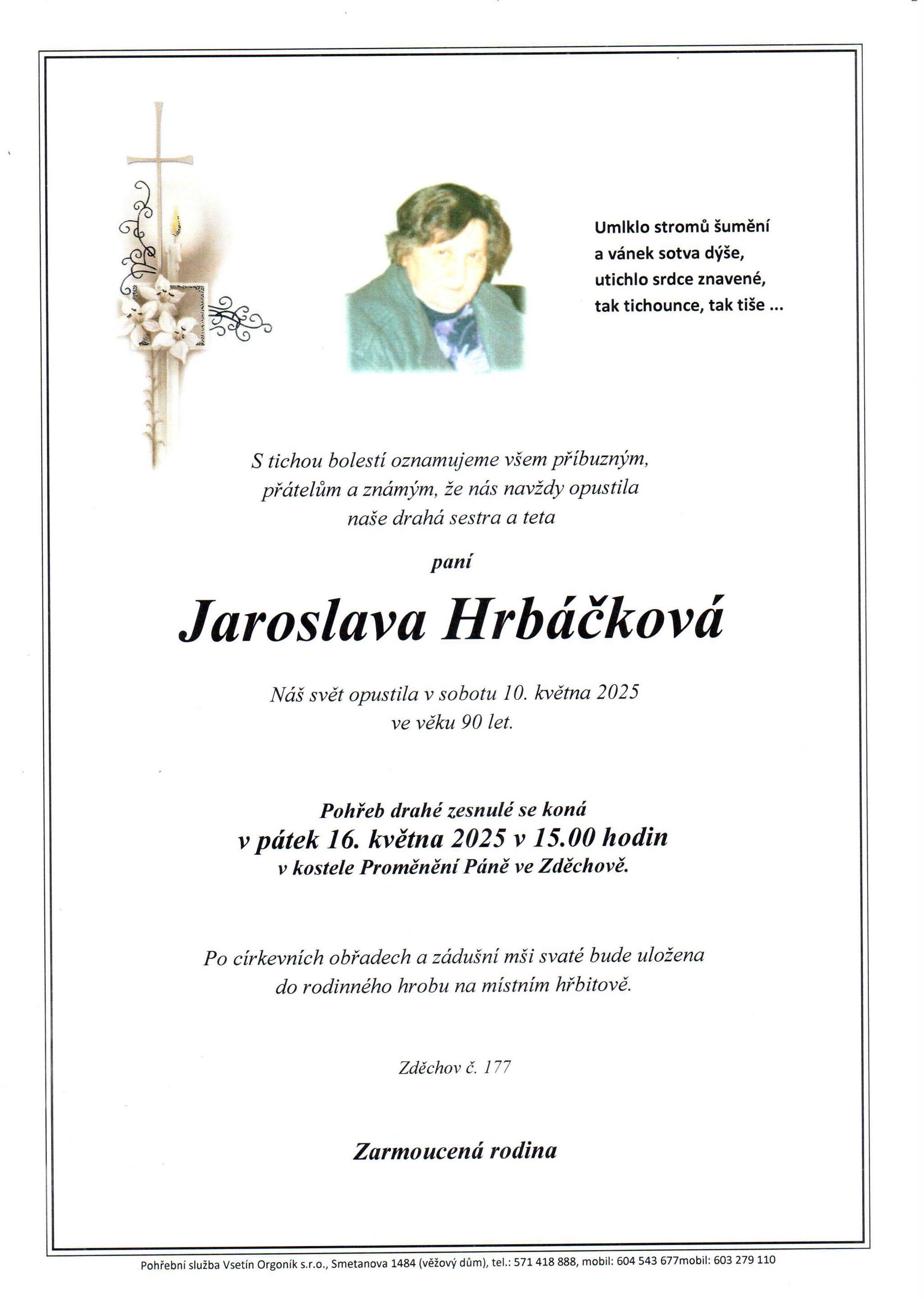 Jaroslava Hrbáčková